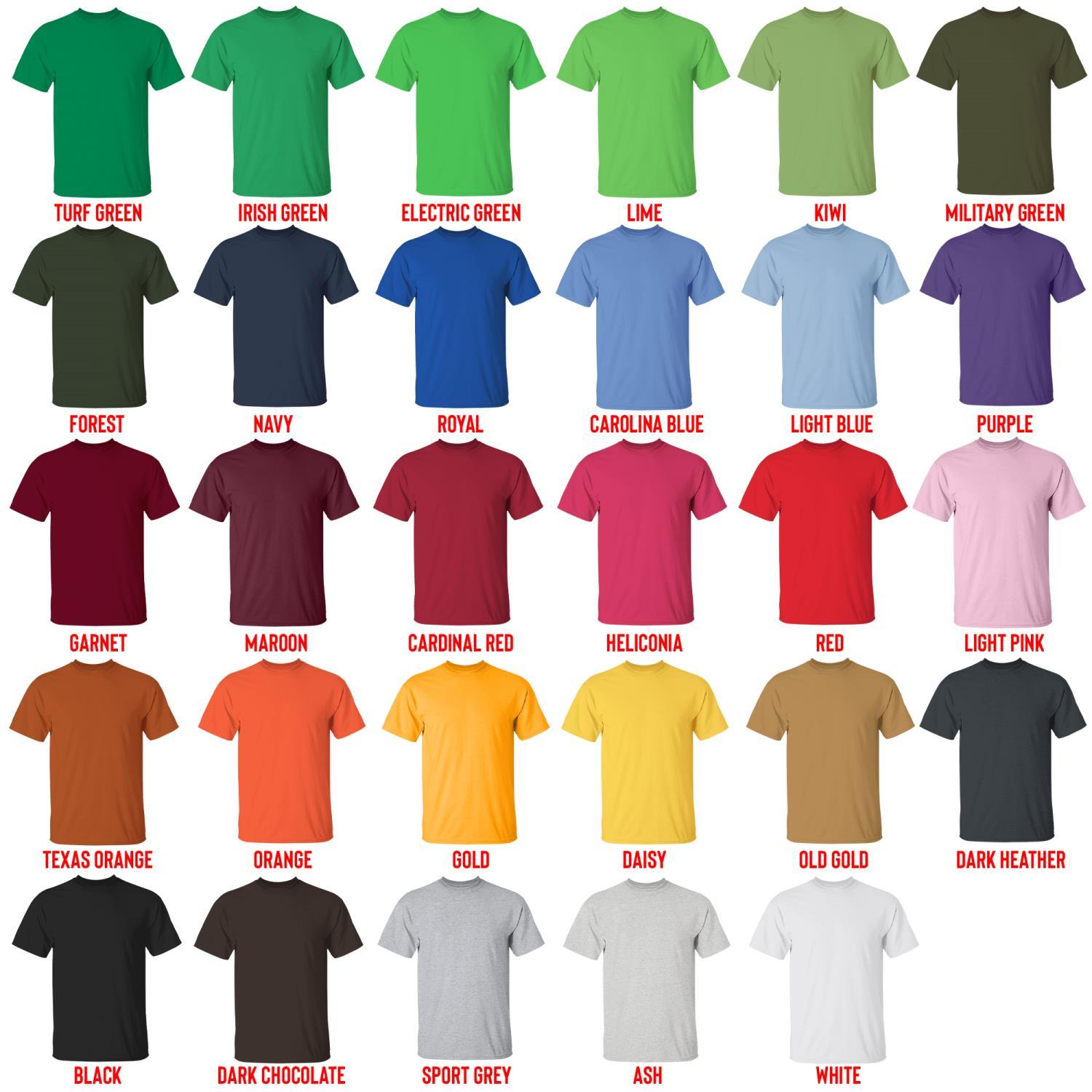 t shirt color chart - Until Dawn Merch