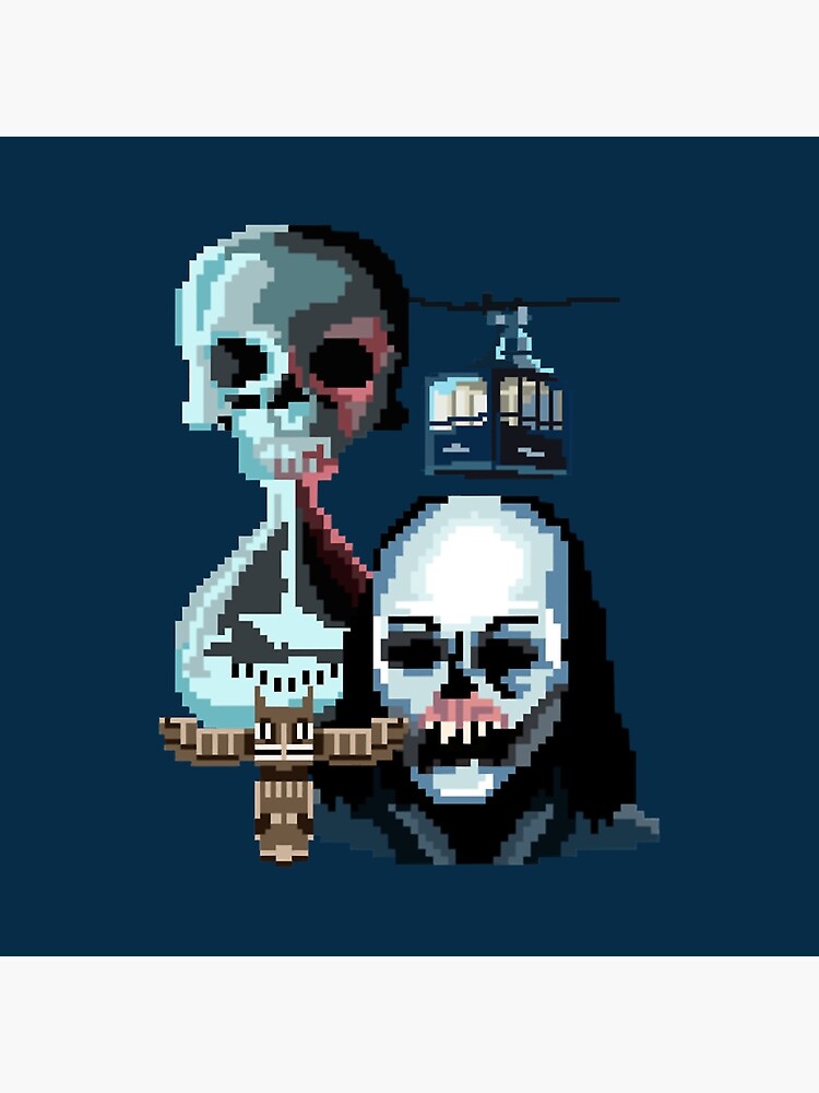 Pixel Until Dawn Famous Horror Movie Actors Watch Throw Pillow - Image 2