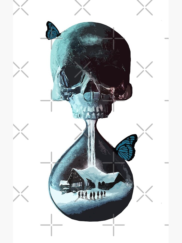 Best Until Dawn Skull And Butterflies Shower Curtain - Image 2