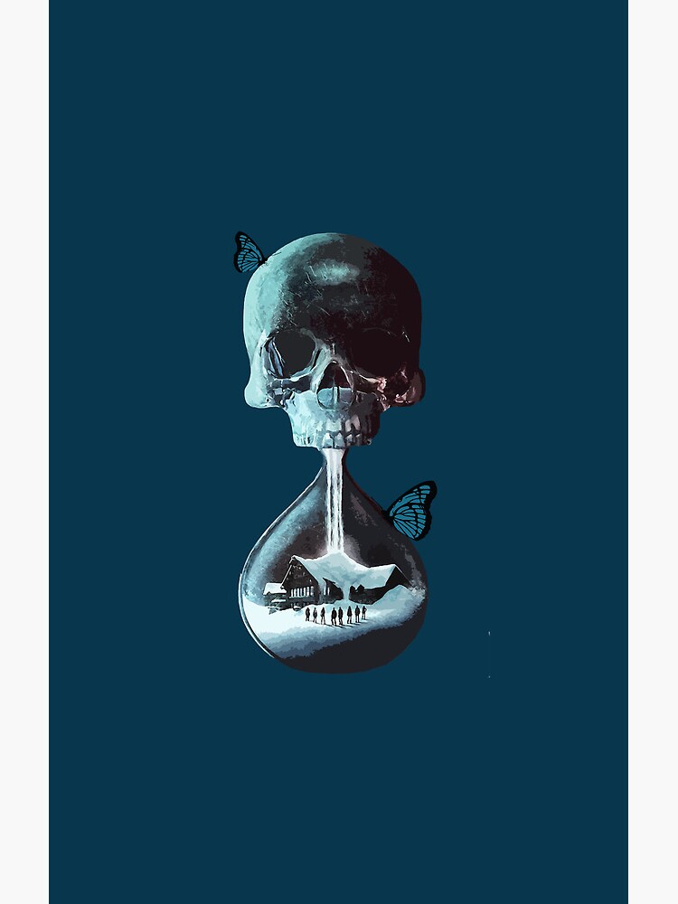 New Design Until Dawn Skull And Butterflies Shower Curtain - Image 2