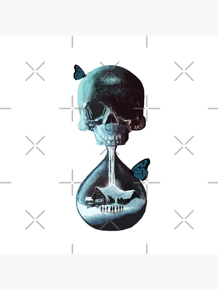 Jhot Design Until Dawn Skull And Butterflies Tapestry - Image 2