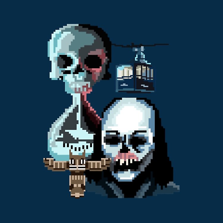 Pixel Until Dawn Famous Horror Movie Actors Watch Tote Bag - Image 2