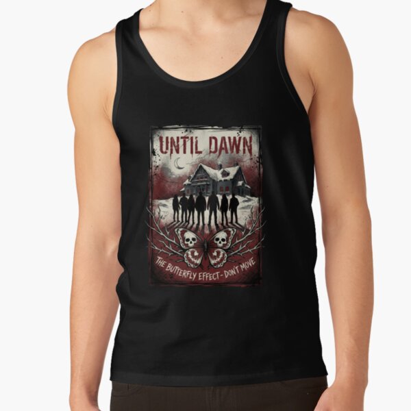 Until Dawn Remake Group Silhouette 8 Friends Tank Top