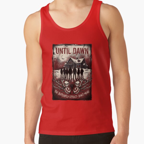 Until Dawn Remake Group Silhouette 8 Friends Tank Top - Image 4