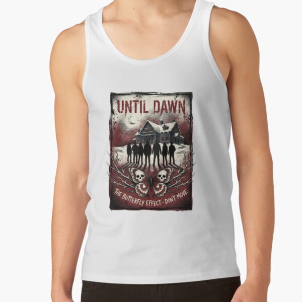 Until Dawn Remake Group Silhouette 8 Friends Tank Top - Image 2