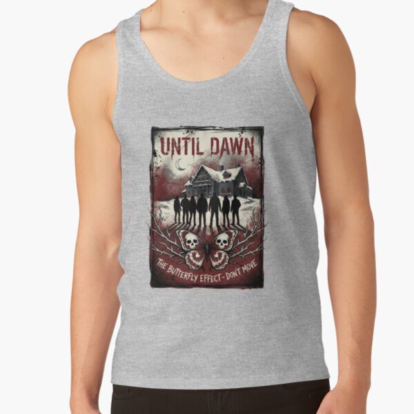 Until Dawn Remake Group Silhouette 8 Friends Tank Top - Image 3