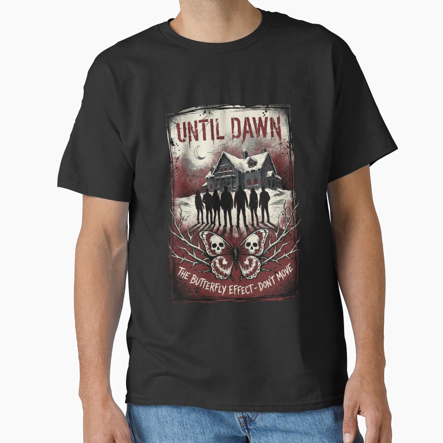 Until Dawn Remake Group Silhouette 8 Friends T-shirt