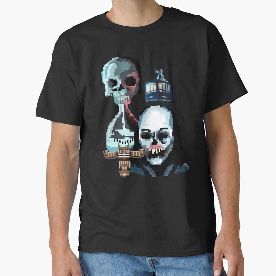 Until Dawn Famous Horror Movie Actors Watch T-shirt - Image 2