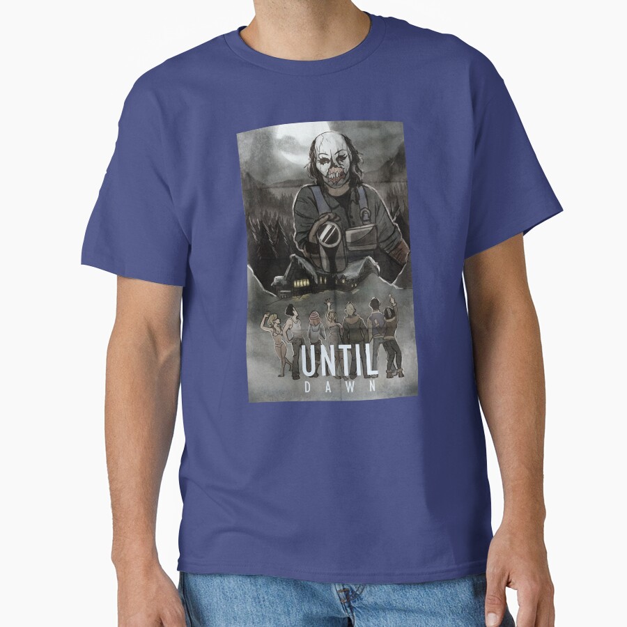 Game Until Dawn Psycho Vintage Design T-shirt - Image 4