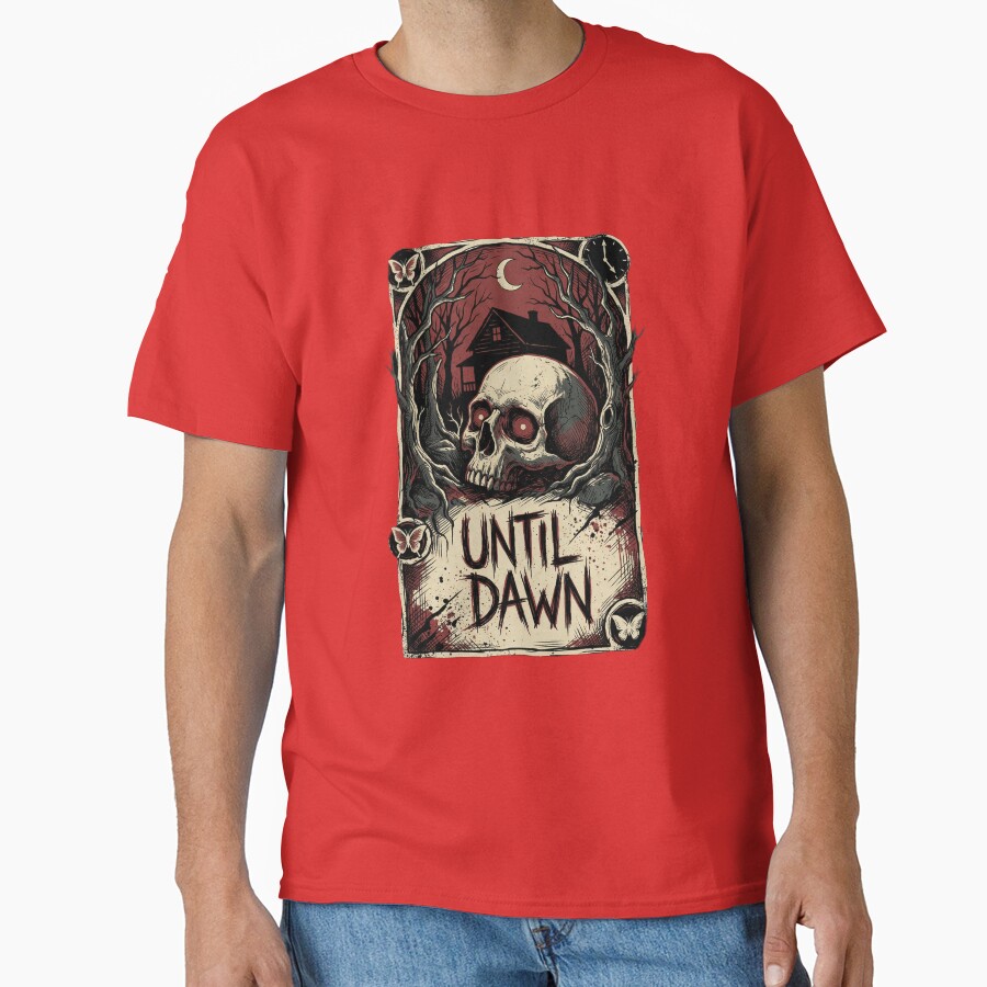 Until Dawn Wendigo Horror Portrait Clawed T-shirt - Image 5