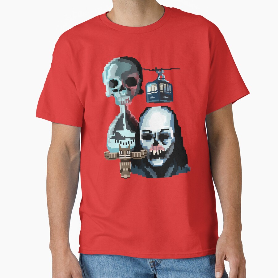Until Dawn Famous Horror Movie Actors Watch T-shirt - Image 5