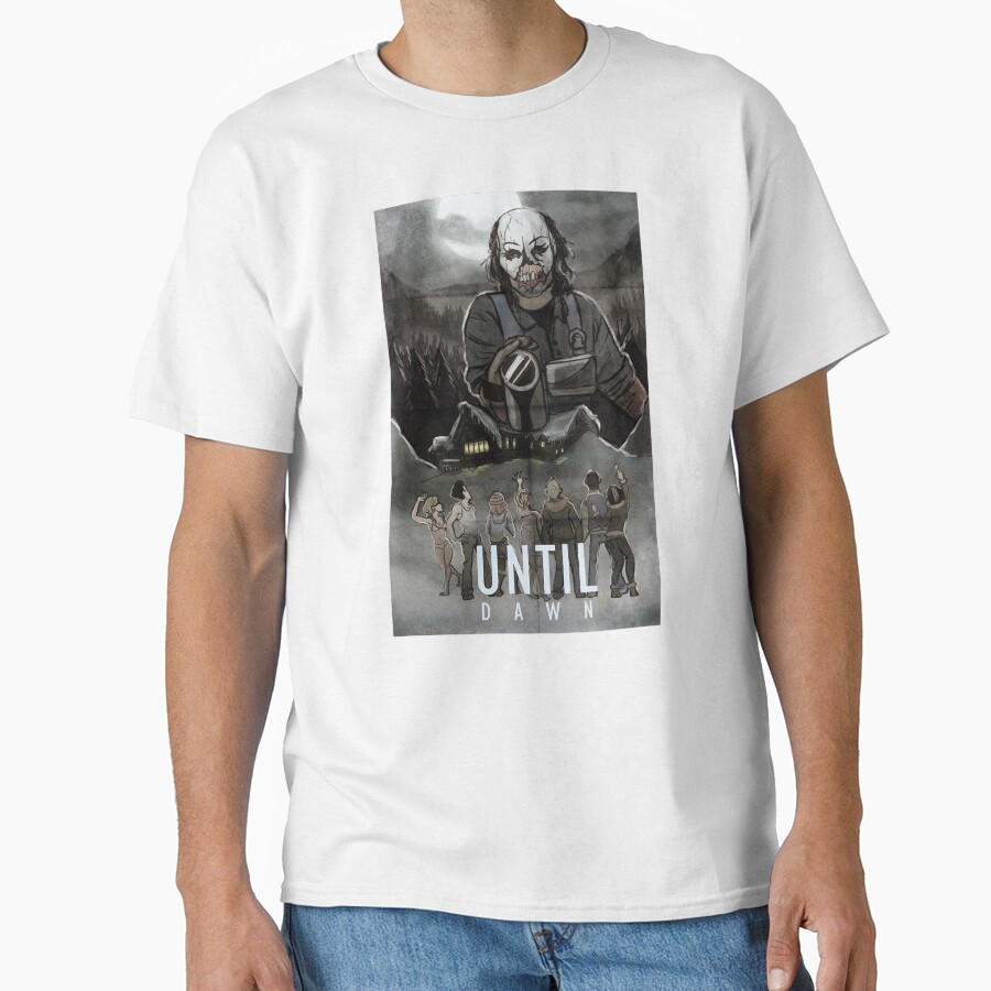 Game Until Dawn Psycho Vintage Design T-shirt - Image 2