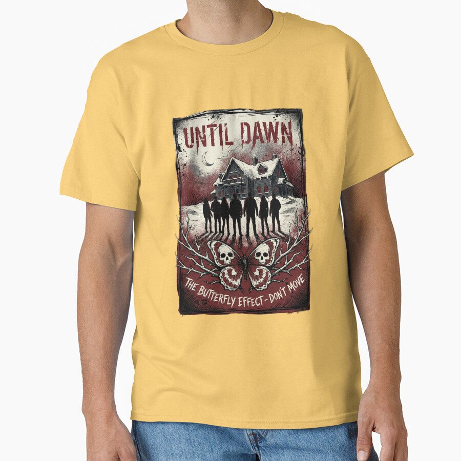 Until Dawn Remake Group Silhouette 8 Friends T-shirt - Image 6