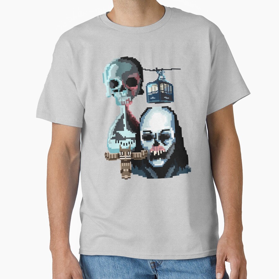 Until Dawn Famous Horror Movie Actors Watch T-shirt - Image 3