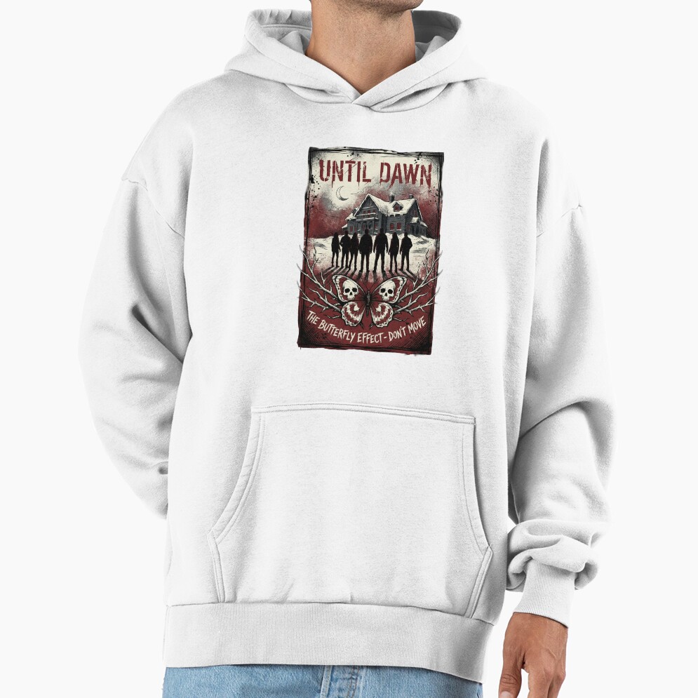 Until Dawn Remake Group Silhouette 8 Friends Hoodie - Image 2