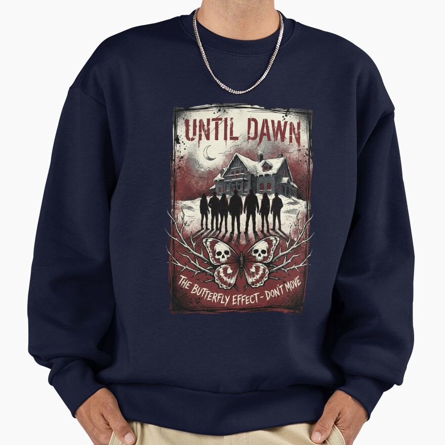 Until Dawn Remake Group Silhouette 8 Friends Sweatshirt - Image 5
