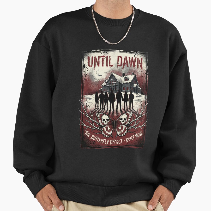 Until Dawn Remake Group Silhouette 8 Friends Sweatshirt