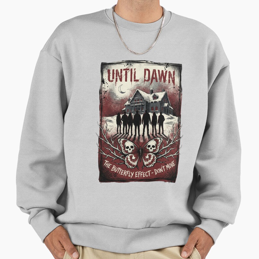 Until Dawn Remake Group Silhouette 8 Friends Sweatshirt - Image 4