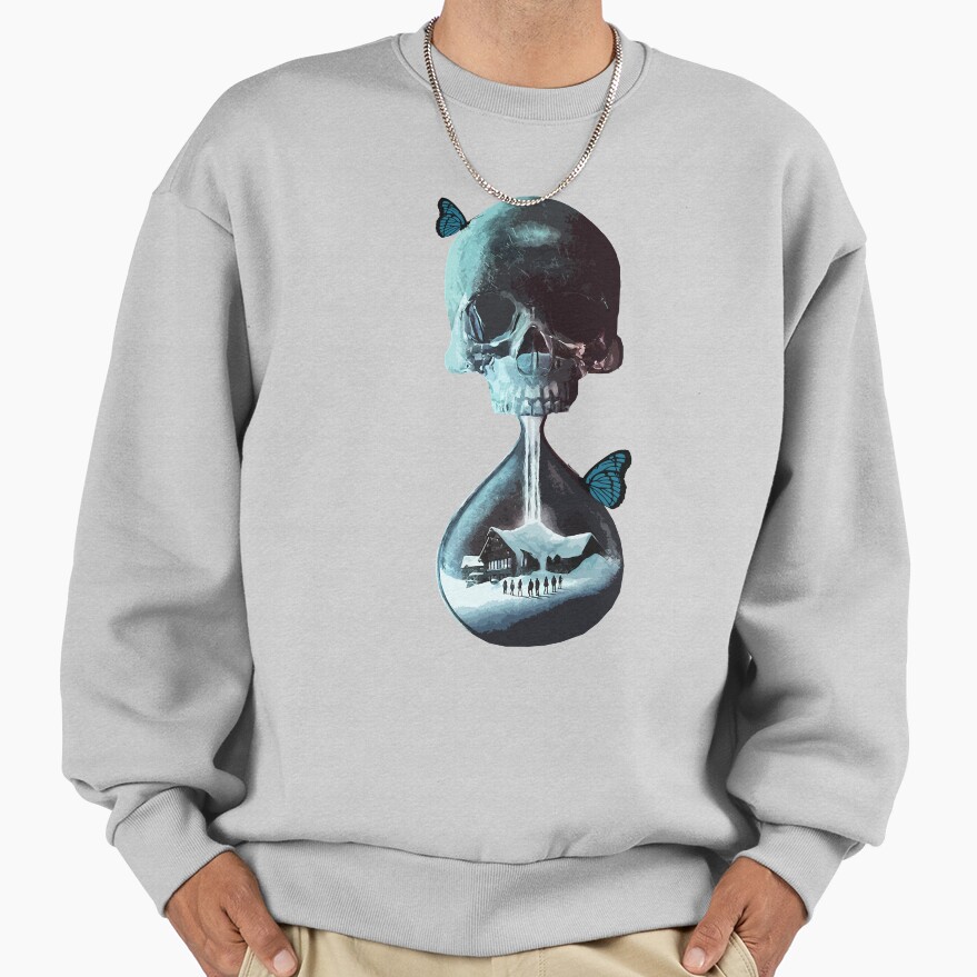 Hot Design Until Dawn Skull And Butterflies Sweatshirt - Image 4