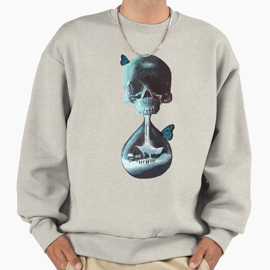 Hot Design Until Dawn Skull And Butterflies Sweatshirt - Image 3