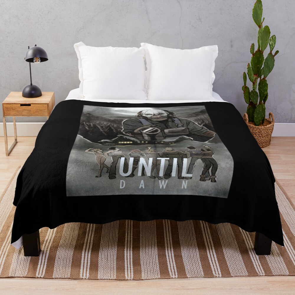 Until Dawn Psycho Vintage Design Throw Blanket