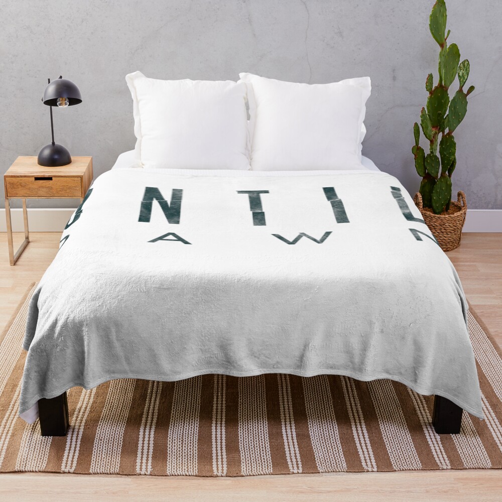 Until Dawn Logo Bassic Design Throw Blanket