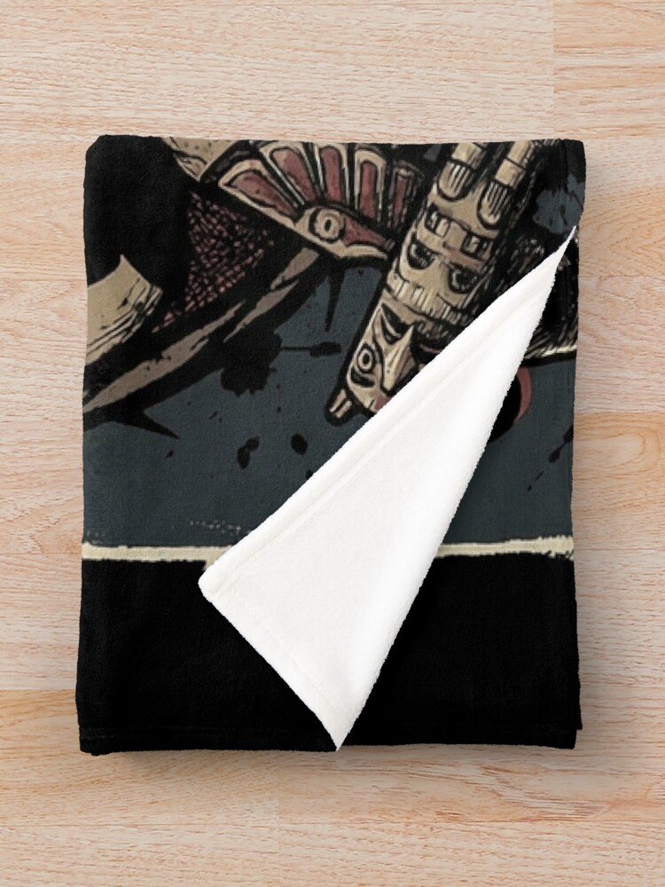 Sam Until Dawn Brave Survivor Axe Wielding Throw Blanket - Image 2