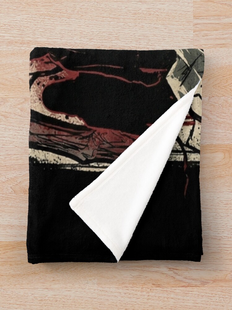 Until Dawn Wendigo Horror Portrait Throw Blanket - Image 2