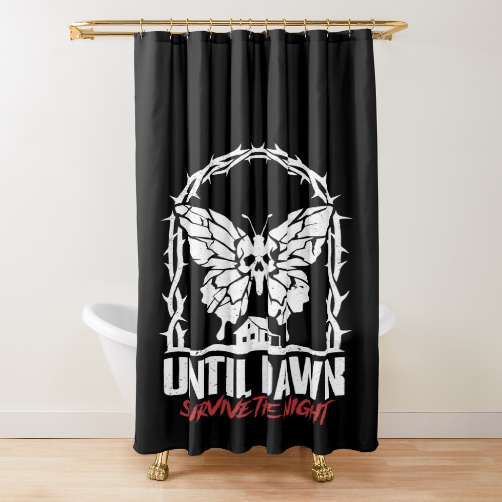 Until Dawn Matt And Emily Mountain Cabin Shower Curtain