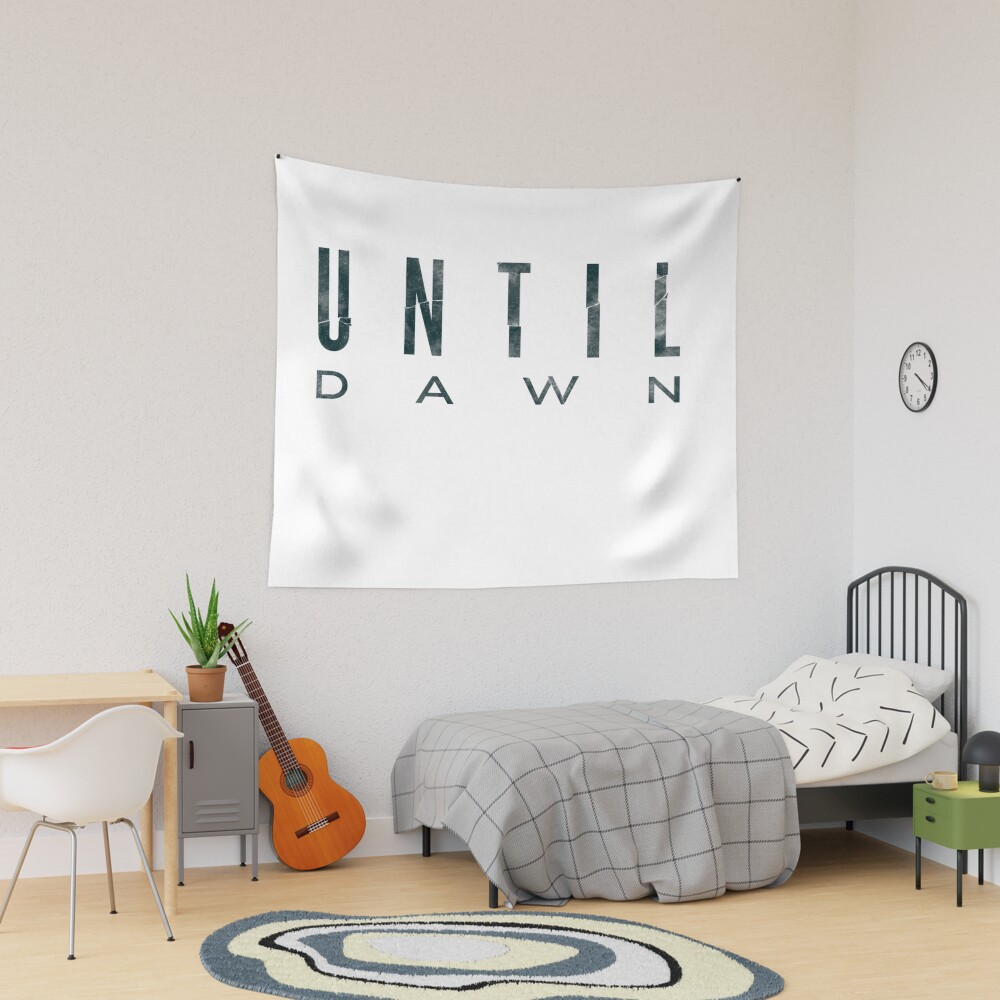Until Dawn Logo Bassic Design Tapestry