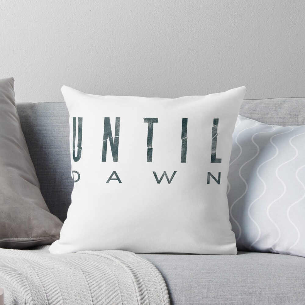Until Dawn Logo Bassic Design Throw Pillow