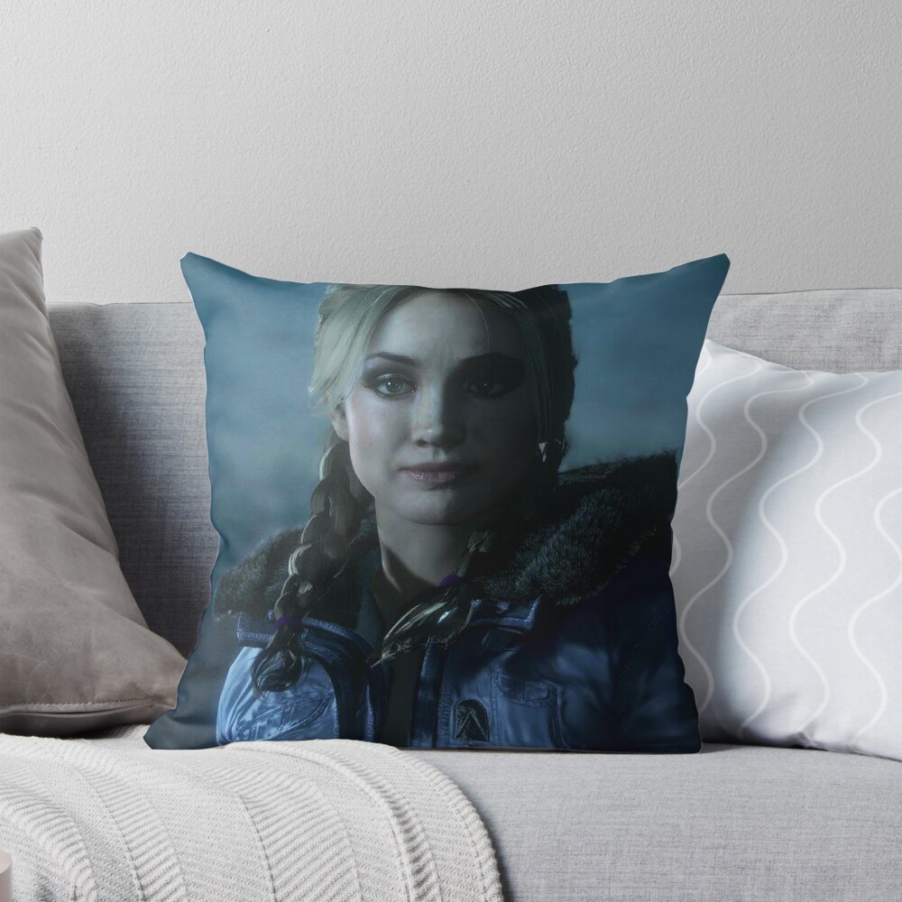 Until Dawn Jessica So Beautifull Throw Pillow